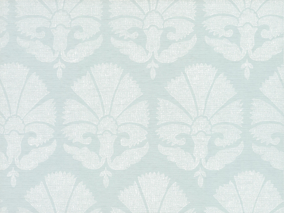 Blue & White Ottoman Fans Wallpaper