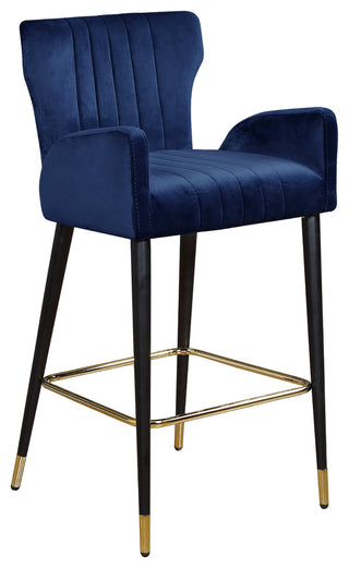 Luxe Velvet Stool (Set of 2), Navy