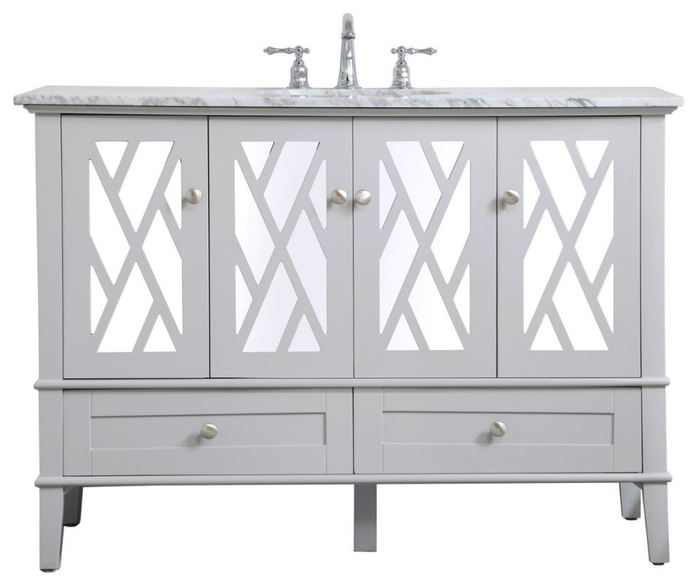 Elegant VF30248GR 48"Single Bathroom Vanity Set, Gray