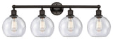 Athens 4-Light 35" Bath Vanity Light, Oil Rubbed Bronze, Seedy