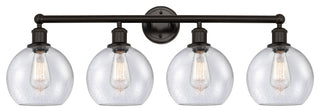 Athens 4-Light 35" Bath Vanity Light, Oil Rubbed Bronze, Seedy