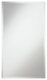 Elegant Decor Modern 38" x 22" Contemporary Frameless Clear Mirror