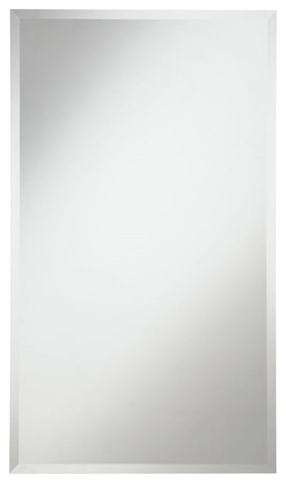 Elegant Decor Modern 38" x 22" Contemporary Frameless Clear Mirror