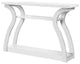 47" White Floor Shelf Console Table With Storage
