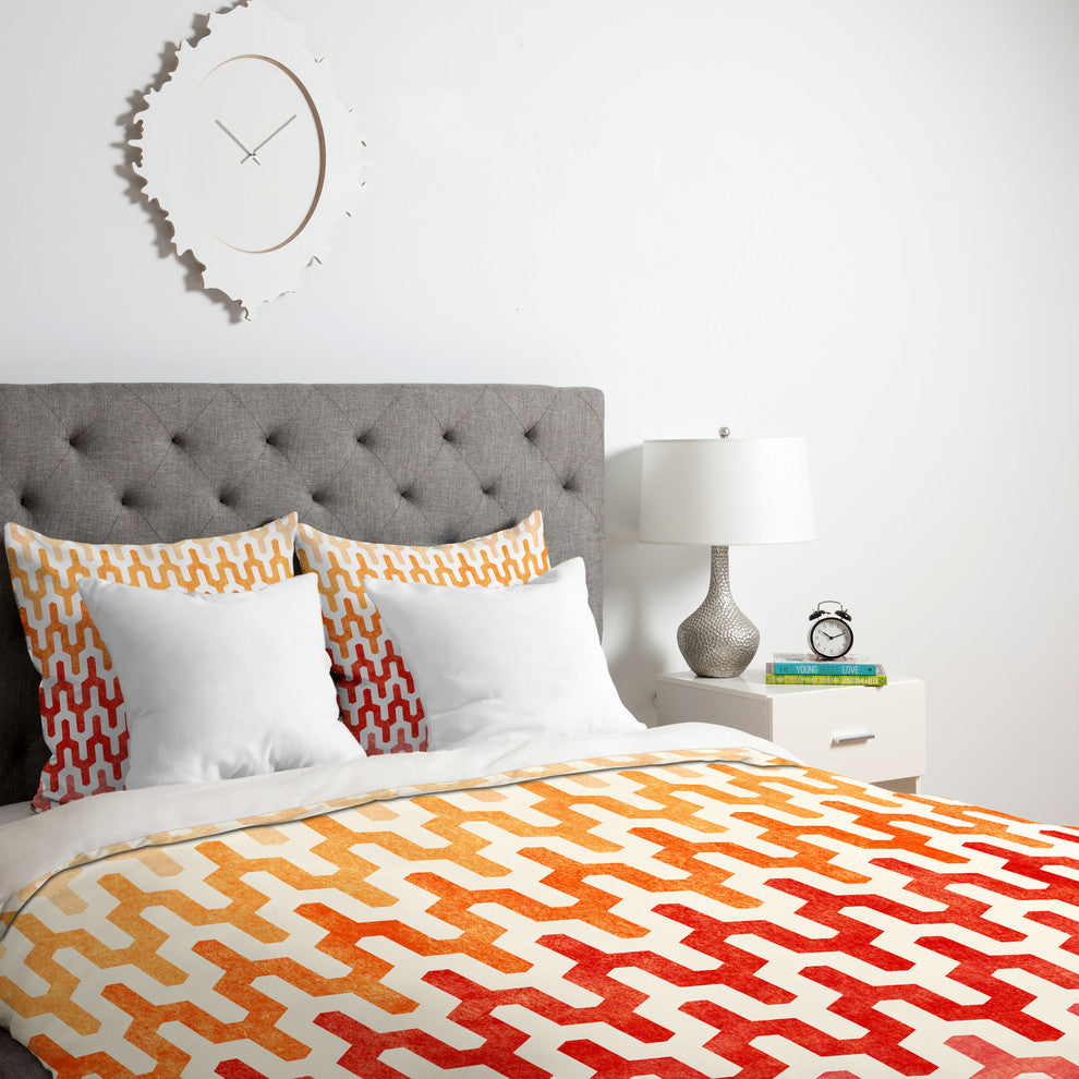 Deny Designs Arcturus Warm 1 Duvet Cover - Lightweight
