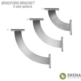 2"x11"x11" Bradford Bracket, Stainless Steel