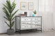 Bailee 34" Mirrored 5-Drawer Chest, Black