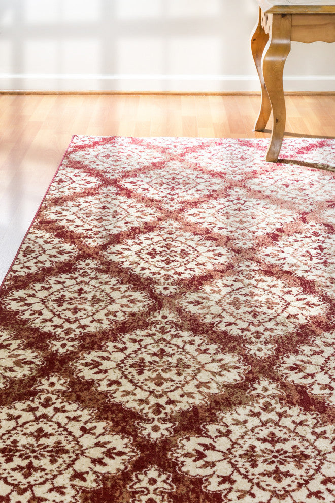 Melody Terracotta Rug, 5'3"x7'7"