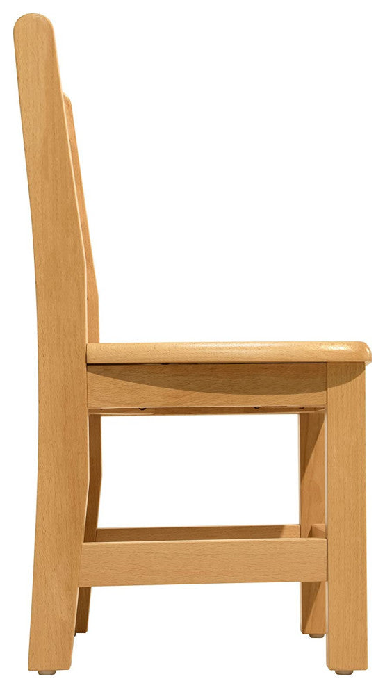 RRI Goods Ladderback Kids Wooden Chair Set of 2, 16"