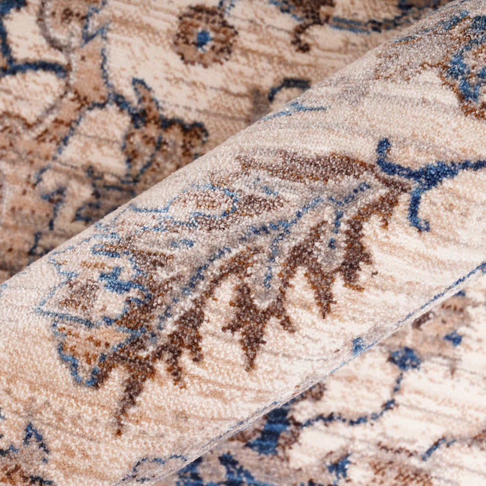 Arcadia Marlow Area Rug, Ivory, 7'1" x 10', Oriental