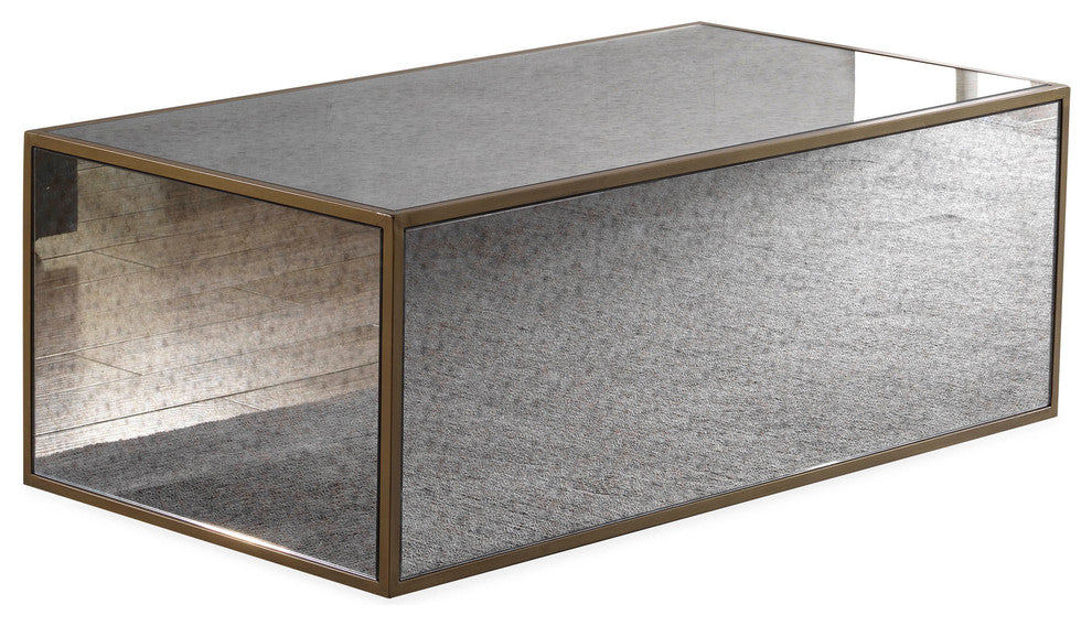 TOV Furniture Lana Mirrored Coffee Table