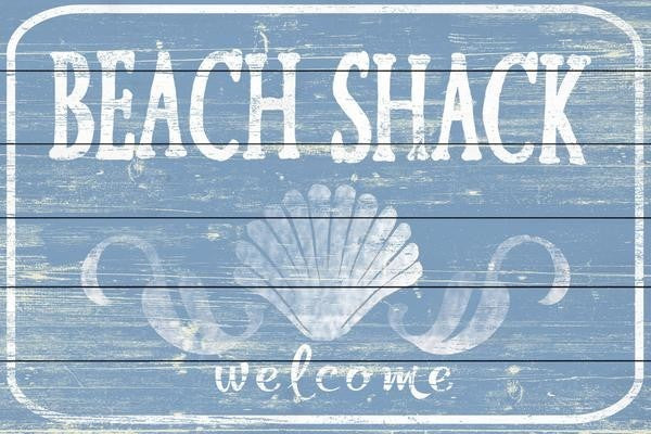 "My Beloved Shack" Painting Print on White Wood, 45"x30"