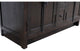 55" Double Vanity, Brown Ash Finish With White Carrara Top
