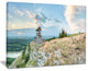 "View Tower on Hill" Panorama Landscape Wall Art Canvas Print20"x12"