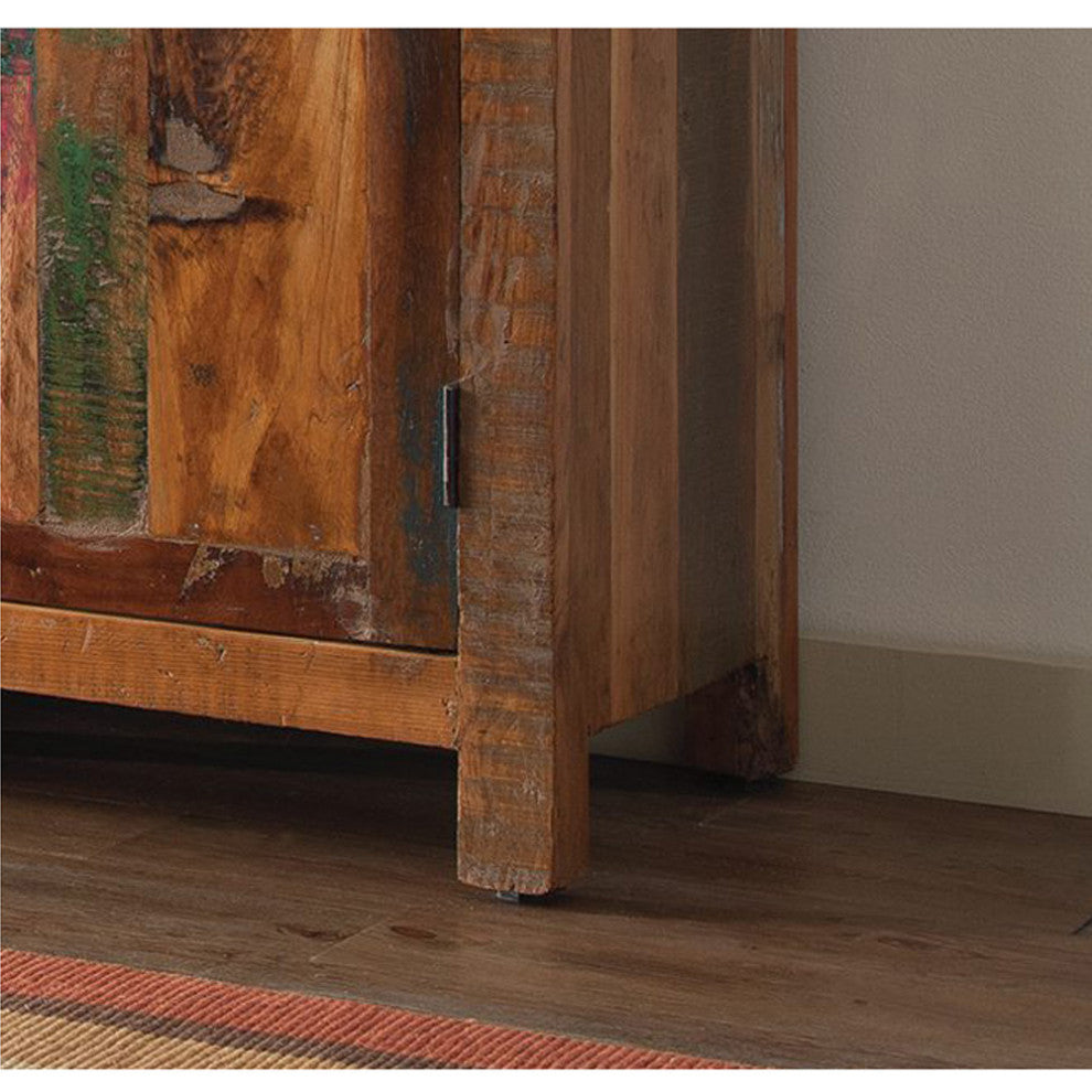 3-Door Accent Cabinet, Reclaimed Wood