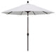 9' Bronze Push-Button Tilt Crank Aluminum Umbrella, Natural Pacifica
