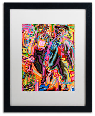 Josh Byer 'Thugs' Art, Black Frame, White Mat, 16x20