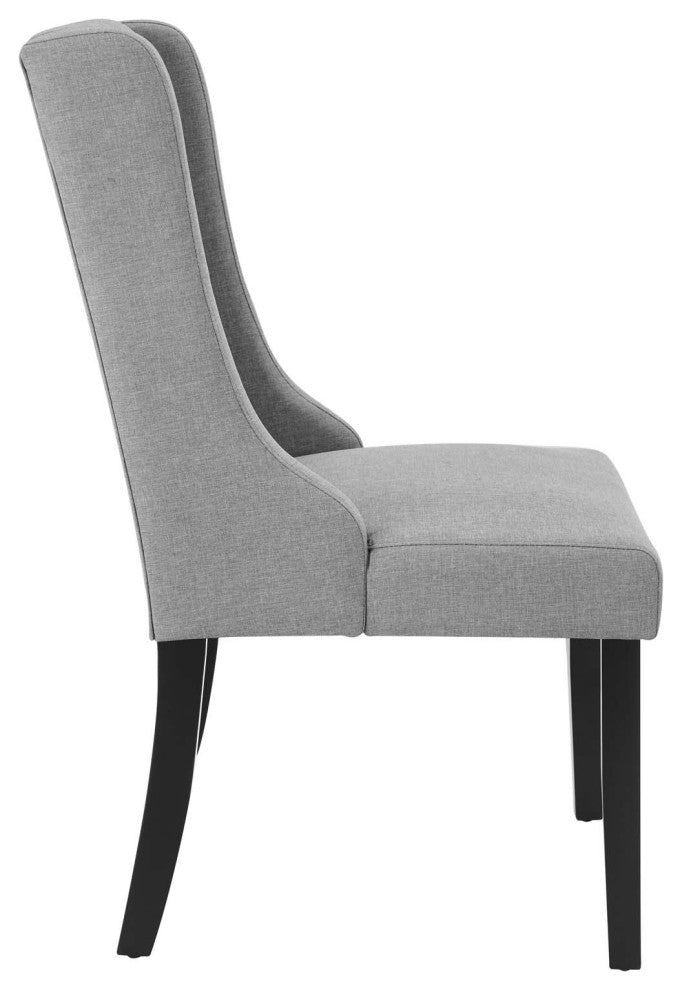 Renew Parsons Fabric Dining Side Chairs, Set of 2 Light Gray