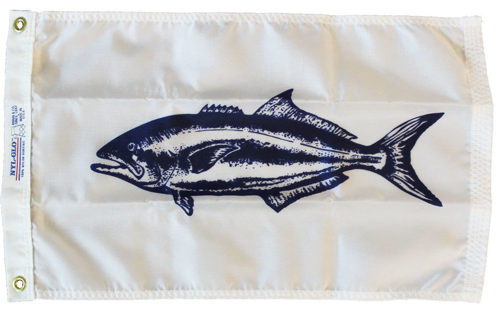 Blue Fish, 12"x18" Nylon Flag
