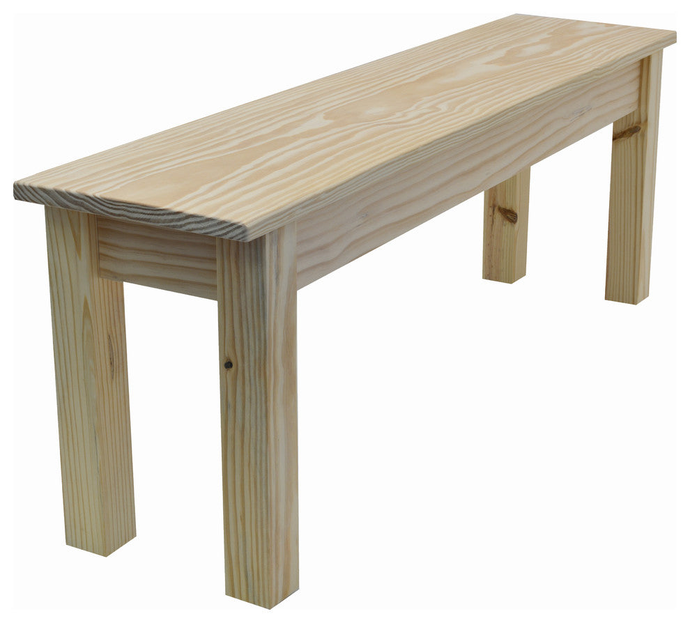 Canvas Collection Unfinished Bench, Unfinished, 42"