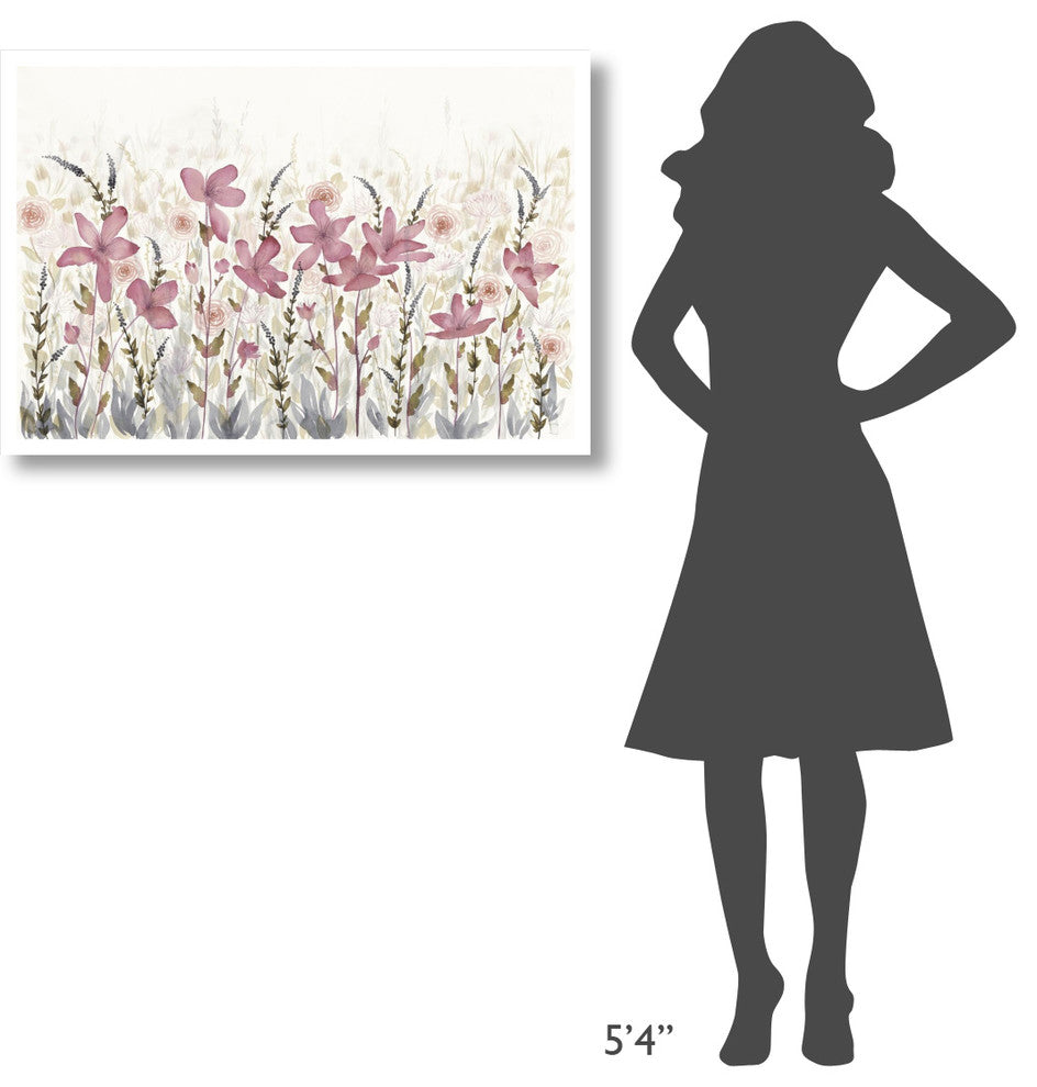 "Watercolor Garden Light" Digital Paper Print by Elyse DeNeige, 38"x26"