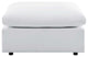 Ottoman Lounge Chair, Sunbrella, White, Modern, Outdoor Patio Hospitality