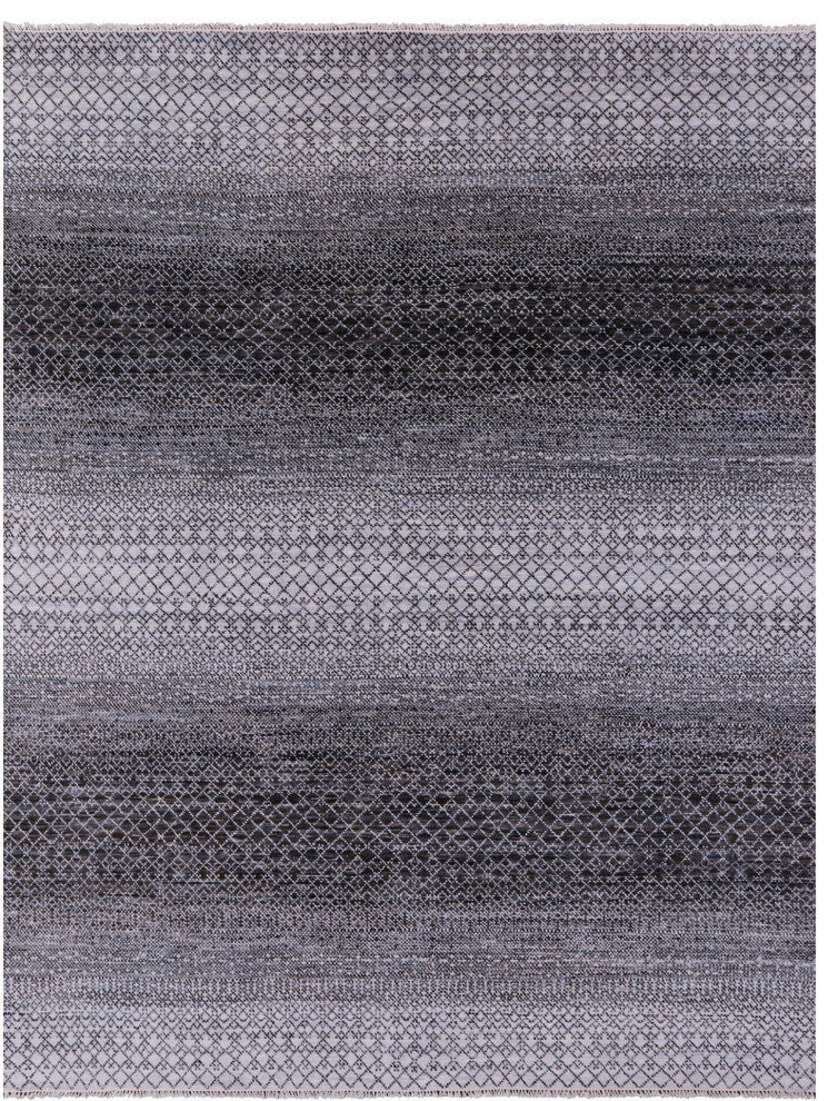 8' 1" X 10' 0" Savannah Grass Hand Knotted Wool Rug - Q13209