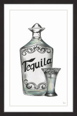 "Tequila Shot" Framed Painting Print, 16"x24"