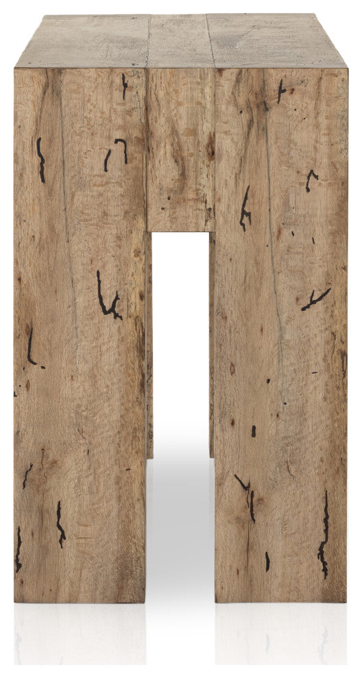Abaso Console Table-Rustic Wormwood Oak