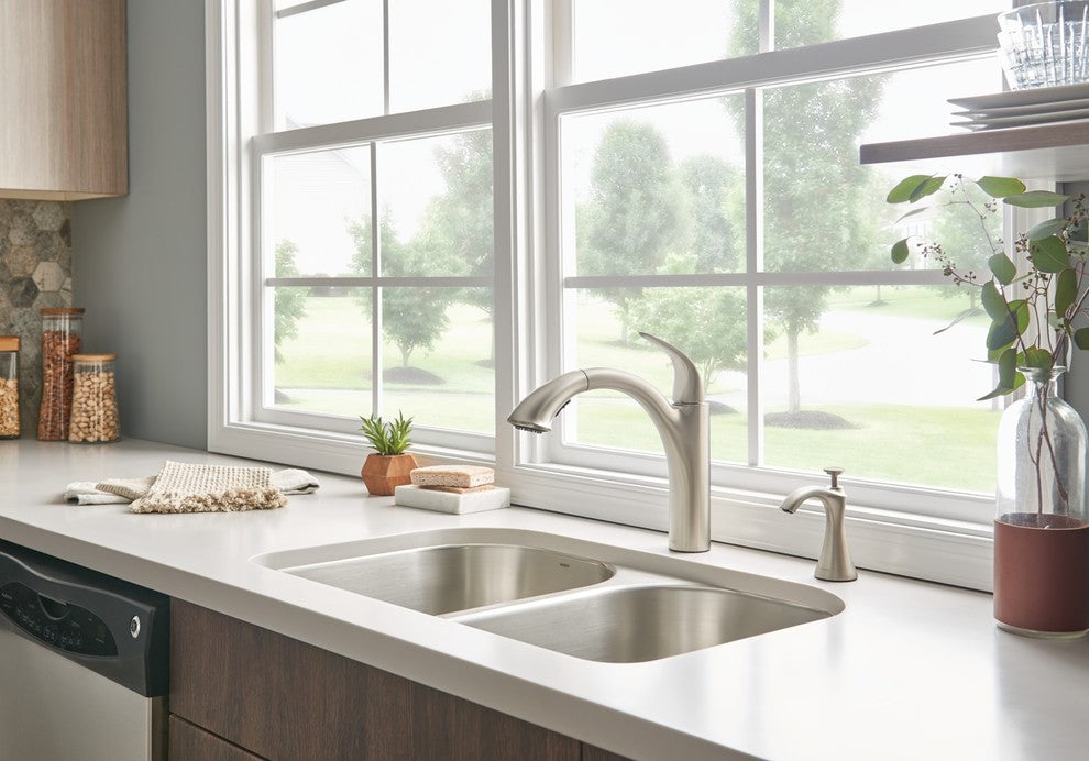 Moen Camerist Single-Handle Pull-Out Kitchen Faucet, Spot Resist Stainless