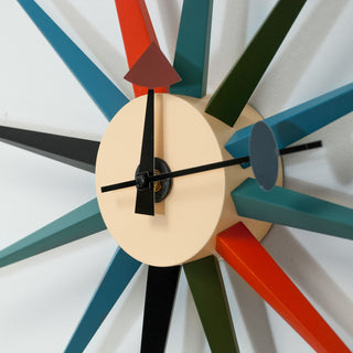 Mod Made Mid Century Modern Multi Color Star Clock