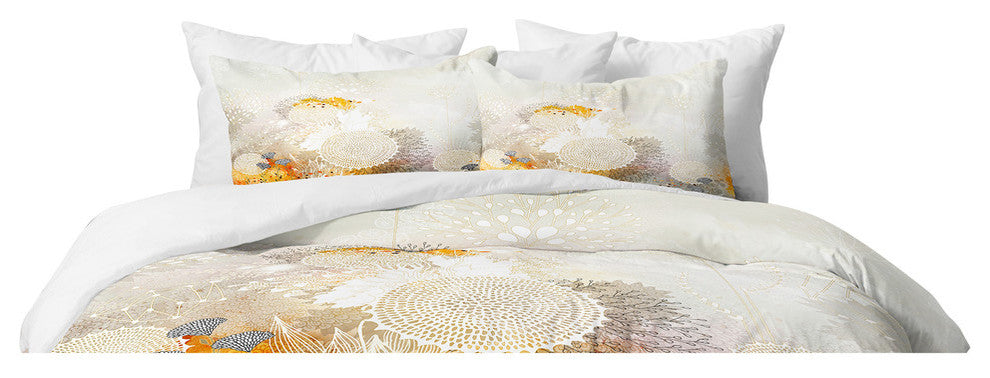 Deny Designs Iveta Abolina White Velvet Duvet Cover Set