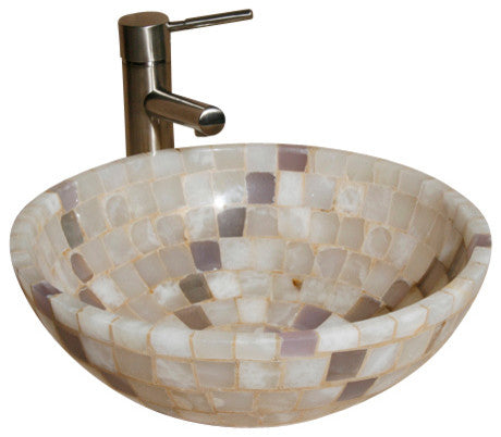 L-VMR-SS-16WL Polished #9 Vessel Sink