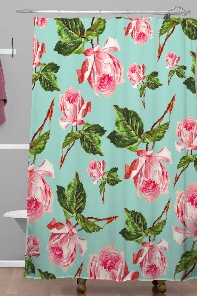 Deny Designs Allyson Johnson Prettiest Roses Shower Curtain