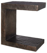 Uttermost Obra Bronze Outdoor Side Table