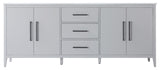 Home Living 84" Double Bathroom Vanity, Grey
