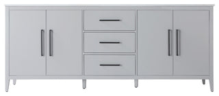 Home Living 84" Double Bathroom Vanity, Grey