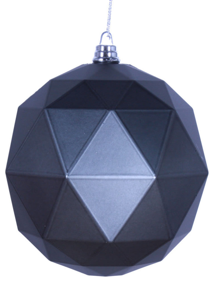 Vickerman M177587Dm 8" Pewter Ball Ornament Featuring A Matte Finish