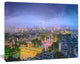Li River and Karst Hills Panorama, Cityscape Canvas Art Print, 20"x12"