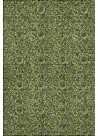 Premium Machine Washable Mayfield AMF661 Olive 3' x 5' Rug