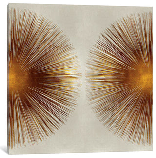 "Bronze Sunburst II" by Abby Young, Canvas Print, 26"x26"
