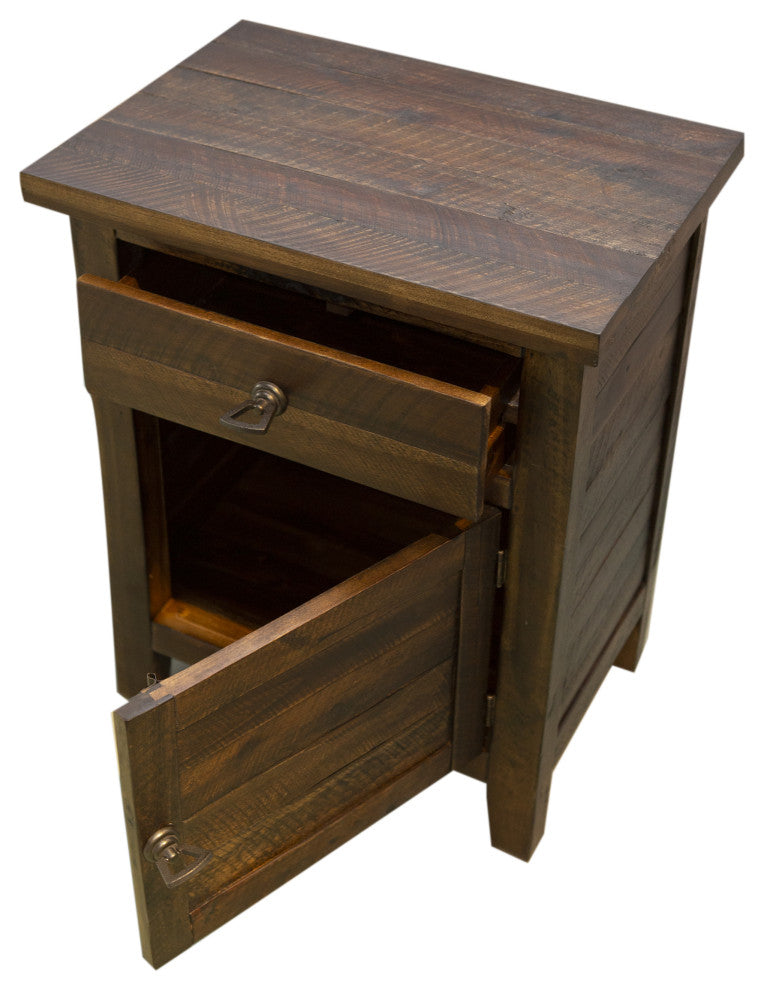 Montana Cabinet 1 Door 1 Drawer, Brown