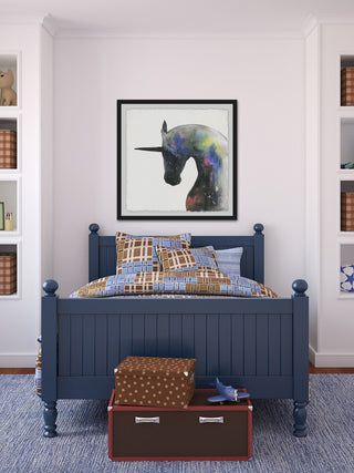 "Mystical Unicorn" Framed Painting Print, 24"x24"