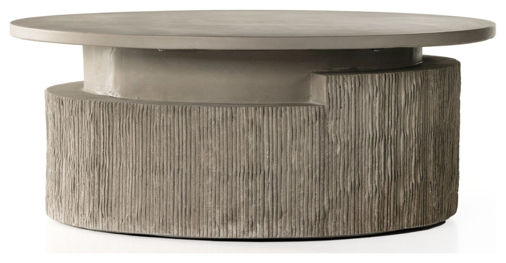 Huron Outdoor Coffee Table-Txtrd Flint