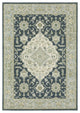 Bastian Center Medallion Teal Blue/ Ivory Indoor Area Rug, Teal, 6'7"x9'2"