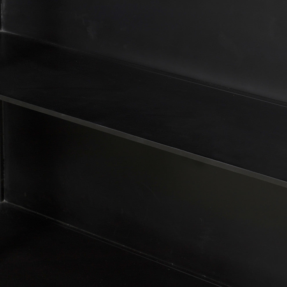 Belmont Wide Metal Cabinet-Black