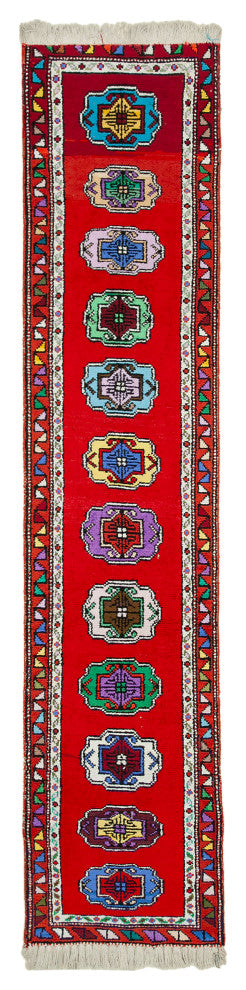 Rug N Carpet - Handmade Turkish 2' 7" x 12' 2" Unique Runner Rug