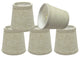 32048-5 Small Hardback Empire  Chandelier Clip On Lamp Shade Beige 3"x4"x4"