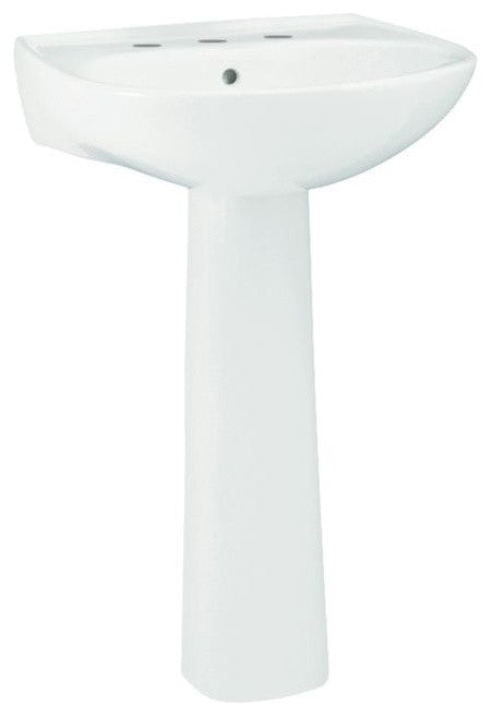 Sterling, Bathroom Sink, White, 18"x21"x33"