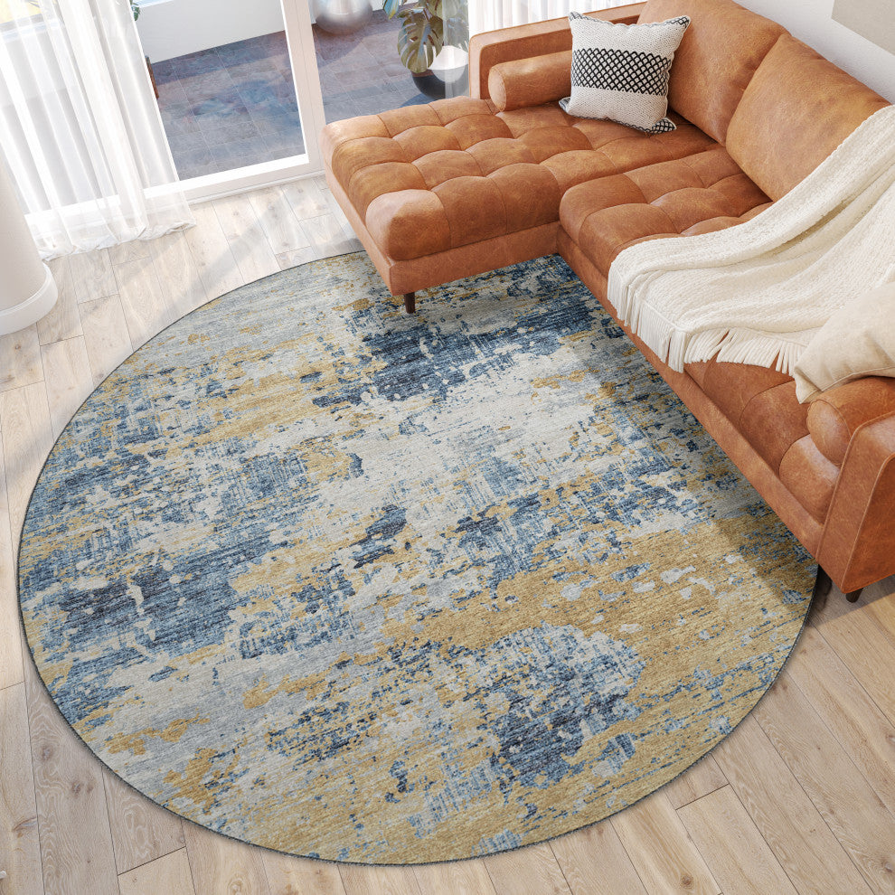 Dalyn Camberly CM4 Navy 8'x8' Round Rug